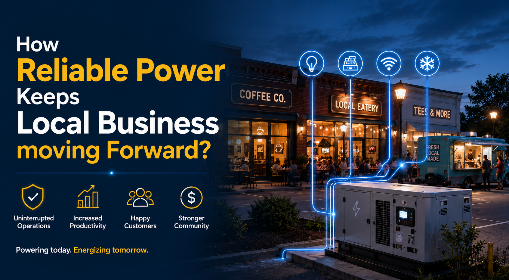 How Reliable Power Keeps Local Business moving Forward?